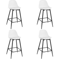 Klihome - Barhocker 4er Set, Küchenhocker mit Rückenlehne Fußstütze, Barstühle pp, Tresenhocker Bistrohocker mit Metallbeinen, für Küche Bars Klihome - Barhocker 4er Set, Küchenhocker mit Rückenlehne Fußstütze, Barstühle pp, Tresenhocker Bistrohocker mit Metallbeinen, für Küche Bars von KLIHOME