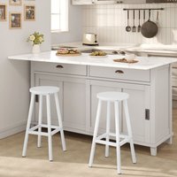 Klihome Barhocker 2er Set, Barstühle Küchenstühle, rund Tresenhocker mit Fußstütze, Küchenhocker mit Metallgestell, bis 150 kg belastbar, für Bar Klihome Barhocker 2er Set, Barstühle Küchenstühle, rund Tresenhocker mit Fußstütze, Küchenhocker mit Metallgestell, bis 150 kg belastbar, für Bar von KLIHOME