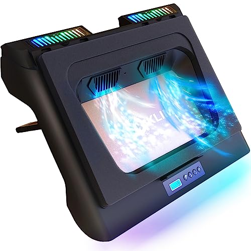 KLIM Everest Laptop Cooling Pad | Leistungsstarker Turbo-Lüfter 4300 RPM Laptop-Kühler | Versiegelter Schaumstoff für maximale Leistung | Vermeide Überhitzung | 14-17.3 Zoll von KLIM