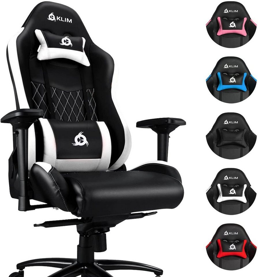 KLIM Gaming Chair Esports Stuhl,  Ergonomischer Gaming Stuhl, Hochwertige Qualität, Stylischer Stuhl fürs Arbeitszimmer von KLIM