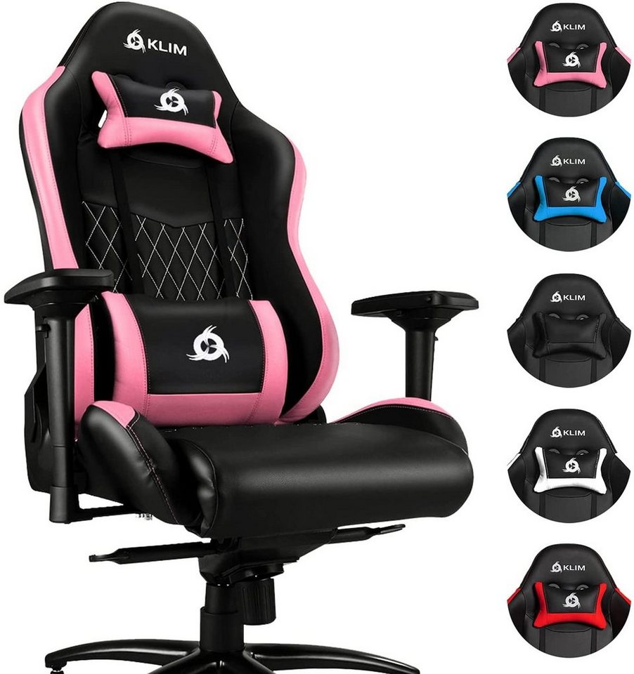 KLIM Gaming Chair Esports Stuhl,  Ergonomischer Gaming Stuhl, Hochwertige Qualität, Stylischer Stuhl fürs Arbeitszimmer von KLIM