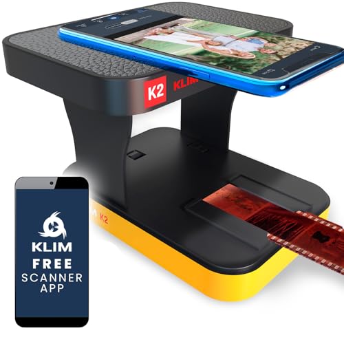 KLIM K2 Mobile Film Scanner 35mm + NEU + Positiv- & Negativ- Dia Scanner + Fotoscanner zum digitalisieren + Diascanner + Deine eigene Entwicklungsstation zu Hause + Dias selbst digitalisieren von KLIM