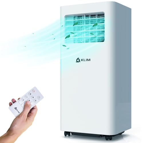 KLIM K9000 | 3-in-1 mobile Klimaanlage + NEU + mit integrierter Entfeuchtungsfunktion, Ventilator und Kühlmodus + Fernbedienung + 9000 BTU tragbare Klimaanlage mobil + 5 JAHRE SCHUTZ von KLIM