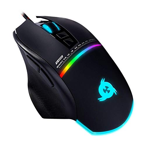 KLIM Skill Gaming Maus - High Precision PC Gaming Mouse USB - Neue 2023 - Wählbare DPI-Einstellung – Programmierbare Tasten – Exzellenter Griff PC PS5 KLIM Skill Gaming Maus - High Precision PC Gaming Mouse USB - Neue 2023 - Wählbare DPI-Einstellung – Programmierbare Tasten – Exzellenter Griff PC PS5 von KLIM