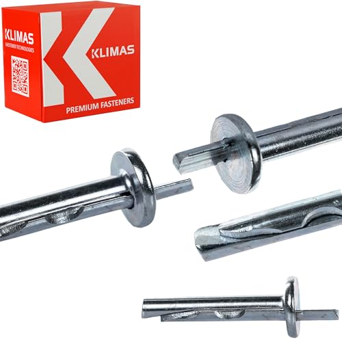 Deckenanker KRW Feuerfest Wkret-met Decken-Anker Deckennägel Metallschlagdübel Deckendübel Deckenanker (100Stk. Ø 6 x 35mm) von KLIMAS