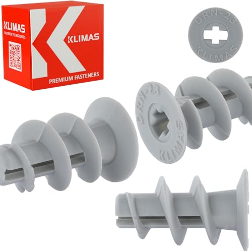 Gipskartondübel Spiraldübel inkl Setzwerkzeug | 200 Stück | 23 mm Länge | Gipskartondübel Spiraldübel inkl Setzwerkzeug | 200 Stück | 23 mm Länge | von KLIMAS