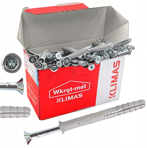 KLIMAS Cheville à frapper collerette conique - vis tête fraisée PZ 8 x 60 - Boîte de 100 - Cheville fixation KLIMAS Cheville à frapper collerette conique - vis tête fraisée PZ 8 x 60 - Boîte de 100 - Cheville fixation von KLIMAS