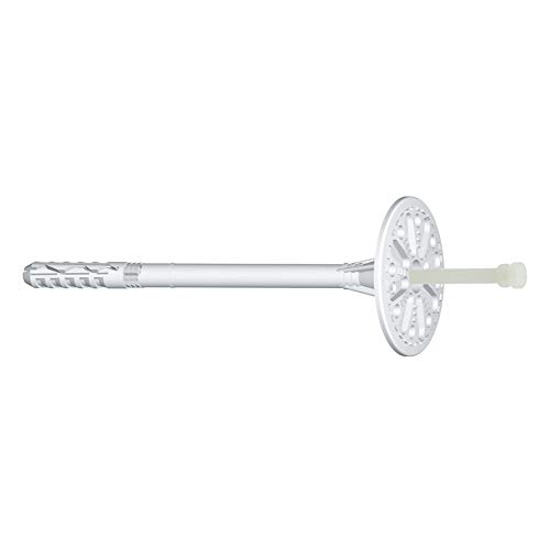 KLIMAS Cheville d'isolation à frapper avec clou plastique - faible profondeur ancrage 10 x 110 - Boîte de 200 - Cheville fixation von KLIMAS