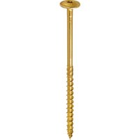 Klimas - Bichromatierte Holzschraube - runder Kopf - teilweises Gewinde - Torx-Abdruck - spaltfreie Spitze 6 x 100 - Schachtel mit 100 Stück von KLIMAS