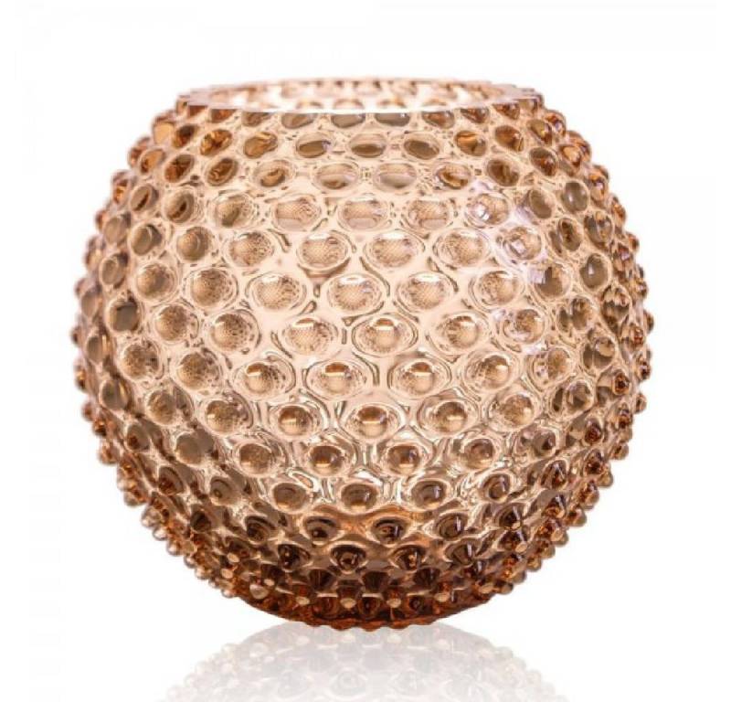 KLIMCHI Dekovase Studio Vase Hobnail Round Bronze (16cm) von KLIMCHI