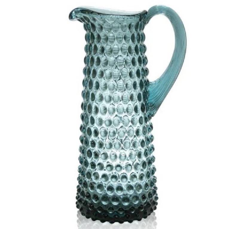 KLIMCHI Karaffe Studio Karaffe Hobnail Tall Crystal Misty Blue von KLIMCHI