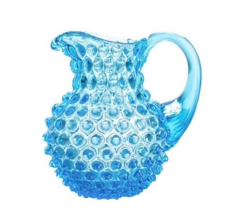 KLIMCHI Karaffe Studio kleine Karaffe Hobnail Azure Blau (500ml) von KLIMCHI