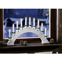 10-flammiger Leuchter aus Holz 10-flammiger Leuchter aus Holz von KLINGEL DE