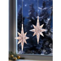 Beleuchteter Kristall-Stern, 2er-Set von KLINGEL DE