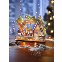 Beleuchteter Wichtel-Wald aus Holz von KLINGEL DE