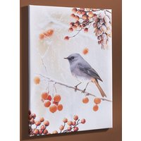 Bild Vogel des Jahres 2025 Hausrotschwanz auf Leinwand von KLINGEL DE