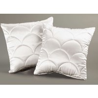 Edel glänzende Tagesdecke und Kissenbezüge mit Steppung in Muscheloptik Edel glänzende Tagesdecke und Kissenbezüge mit Steppung in Muscheloptik von KLINGEL DE