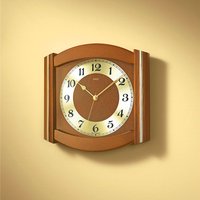 Funk-Wanduhr aus massivem Holz von KLINGEL DE