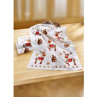 Geschirrtücher-Set aus 50% Leinen und 50% Baumwolle Geschirrtücher-Set aus 50% Leinen und 50% Baumwolle von KLINGEL DE