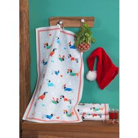 Geschirrtücher mit Weihnachtsdackel-Motiv, 3er-Set von KLINGEL DE
