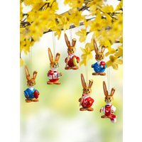 Hasen aus Holz, 6er-Set von KLINGEL DE