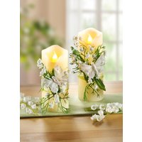 LED-Kerzen mit naturgetreuem Flackereffekt, 2er-Set von KLINGEL DE