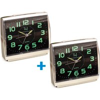 Leuchtender Wecker mit Präzisions-Quarzwerk, 2er-Set von KLINGEL DE