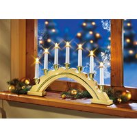 Lichterbogen aus Holz, 7-flammig Lichterbogen aus Holz, 7-flammig von KLINGEL DE