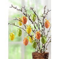 Ostereier mit frühlingshaftem Motiv, 12er-Set Ostereier mit frühlingshaftem Motiv, 12er-Set von KLINGEL DE