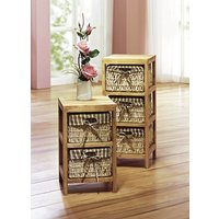 Regal mit Körben aus Mais-Strohgeflecht Regal mit Körben aus Mais-Strohgeflecht von KLINGEL DE