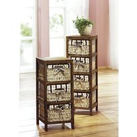 Regal mit Körben aus Mais-Strohgeflecht Regal mit Körben aus Mais-Strohgeflecht von KLINGEL DE