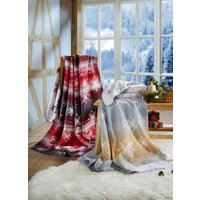 Superangenehmene Wohndecke mit Schneeflockenmotiv von KLINGEL DE