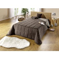 Tagesdecke mit Karo-Steppung und Bandeinfassung Tagesdecke mit Karo-Steppung und Bandeinfassung von KLINGEL DE