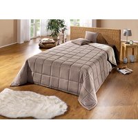 Tagesdecke mit Karo-Steppung und Bandeinfassung Tagesdecke mit Karo-Steppung und Bandeinfassung von KLINGEL DE