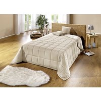 Tagesdecke mit Karo-Steppung und Bandeinfassung Tagesdecke mit Karo-Steppung und Bandeinfassung von KLINGEL DE