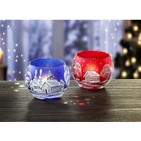 Teelichthalter aus Glas im 2er-Set Teelichthalter aus Glas im 2er-Set von KLINGEL DE