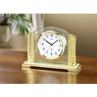 Tischuhr mit Mineralglas-Rückwand von KLINGEL DE