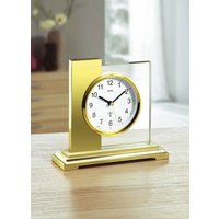 Tischuhr mit gebürstetem Metallgehäuse Tischuhr mit gebürstetem Metallgehäuse von KLINGEL DE