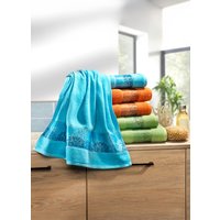 Weiche Frottier-Serie mit hochwertiger Jacquard-Bordüre von KLINGEL DE