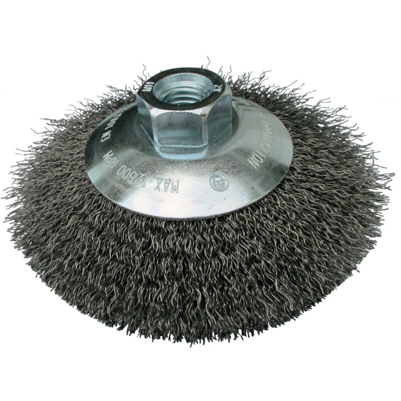 Kegelbürste BK 600 W Drahtbürste 115 mm für Winkelschleifer mit gewelltem Stahldraht Kegelbürste BK 600 W Drahtbürste 115 mm für Winkelschleifer mit gewelltem Stahldraht von Klingspor AG