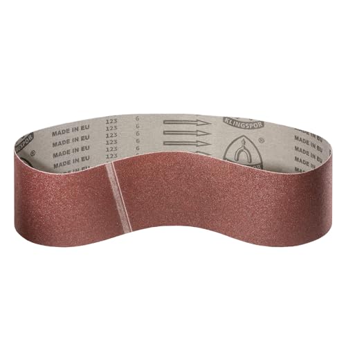 Klingspor Korund Schleifband – 100 x 950 mm - Korn 180 – 15 Stück – für Holz & Metall – reißfeste halbflexible Gewebeunterlage – Profi-Schleifbänder für Handbandschleifer Klingspor Korund Schleifband – 100 x 950 mm - Korn 180 – 15 Stück – für Holz & Metall – reißfeste halbflexible Gewebeunterlage – Profi-Schleifbänder für Handbandschleifer von KLINGSPOR