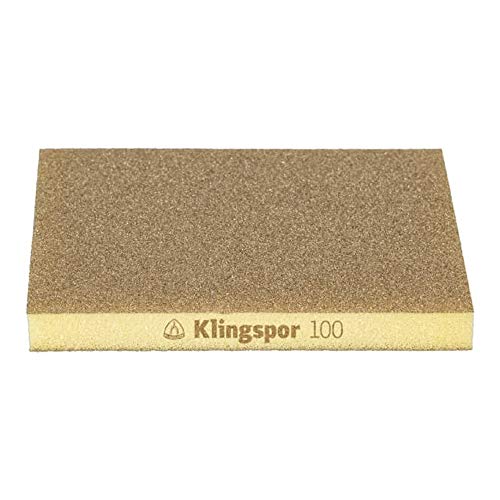 Klingpsor 353263 SW 501 TR Schleifklotz, Schleifschwamm für Farbe, Lack, Spachtel, Holz, Aluminiumoxid, SOFT, 150 Korn, 123mm x 96mm x 12.5mm, 100 Stück Klingpsor 353263 SW 501 TR Schleifklotz, Schleifschwamm für Farbe, Lack, Spachtel, Holz, Aluminiumoxid, SOFT, 150 Korn, 123mm x 96mm x 12.5mm, 100 Stück von KLINGSPOR