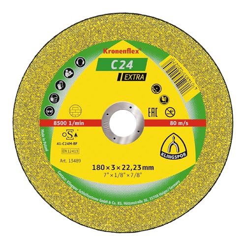 Klingspor 188464 C 24 EX, Trennscheibe, Verpackungseinheit 25, 125X2,5X22,23, G, 25 Klingspor 188464 C 24 EX, Trennscheibe, Verpackungseinheit 25, 125X2,5X22,23, G, 25 von KLINGSPOR