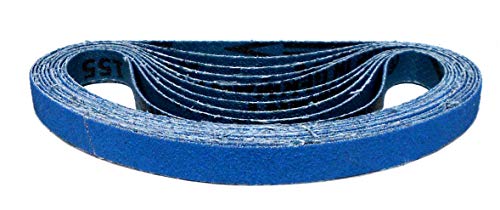 Klingspor Schleifband CS411Y Zirkonkorund – 10 x 330 mm – Körnung P120 – 10 Stück – für Metall Edelstahl Hartholz – hochreißfeste Gewebeunterlage – wasserfest – Profi-Schleifbänder für Bandfeile von KLINGSPOR