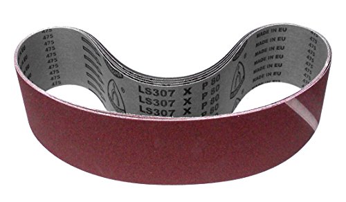 Klingspor Schleifband LS307X – 100 x 1220 mm – Körnung P100 – 5 Stück – für Holz & Metall – reißfeste halbflexible Gewebeunterlage – Profi-Schleifbänder für Bandschleifer Klingspor Schleifband LS307X – 100 x 1220 mm – Körnung P100 – 5 Stück – für Holz & Metall – reißfeste halbflexible Gewebeunterlage – Profi-Schleifbänder für Bandschleifer von KLINGSPOR