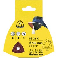 Klingspor PS 22 K Schleifmittel (Set) kletthaftend, 96 mm Lochform GLS15, SB-verpackt im Reiter von KLINGSPOR