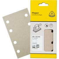 Klingspor PS 33 CK Streifen kletthaftend, 80 x 133 mm Korn 120 Lochform GL18, SB-verpackt im Reiter von KLINGSPOR