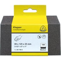 Klingspor SK 700 A Schleifklotz, Korund 89 x 125 mm SB-verpackt im Reiter Klingspor SK 700 A Schleifklotz, Korund 89 x 125 mm SB-verpackt im Reiter von KLINGSPOR
