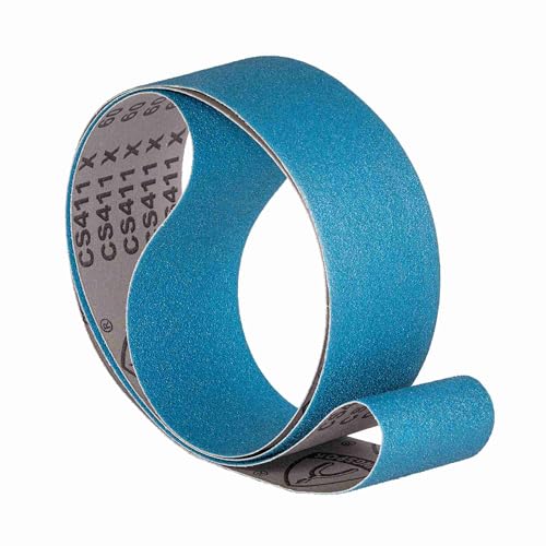 Klingspor Schleifband CS411X Zirkonkorund – 100 x 1220 mm – Körnung P36 – 15 Stück – für Metall Edelstahl INOX, Hartholz – hochreißfeste Gewebeunterlage – Profi-Schleifbänder für Bandschleifer Klingspor Schleifband CS411X Zirkonkorund – 100 x 1220 mm – Körnung P36 – 15 Stück – für Metall Edelstahl INOX, Hartholz – hochreißfeste Gewebeunterlage – Profi-Schleifbänder für Bandschleifer von KLINGSPOR