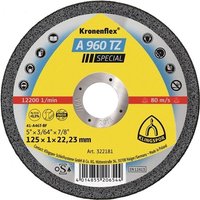 Trennscheibe A 960 TZ Special D125x1mm ger.INOX Bohr.22,23mm KLINGSPOR von KLINGSPOR